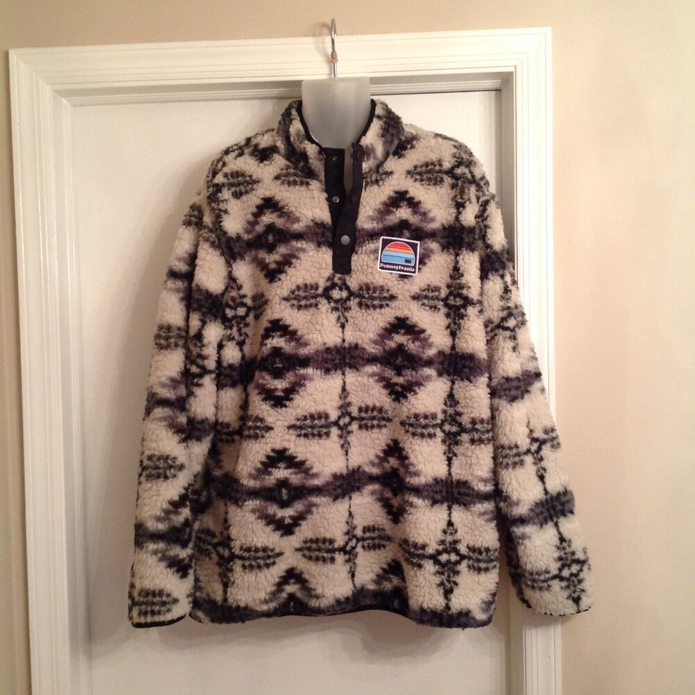 Fab! Home Free Aztec Print Sherpa Cozy Fleece 2XL - Pennsylvania
